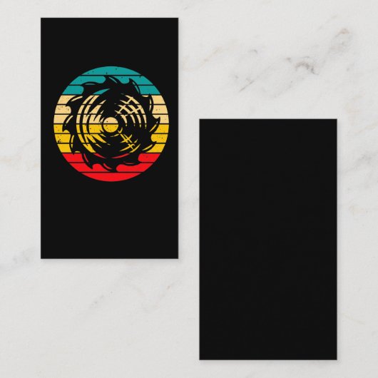 Logger  Saw Blade Woodworker Visitekaartje (Voorkant / Achterkant)