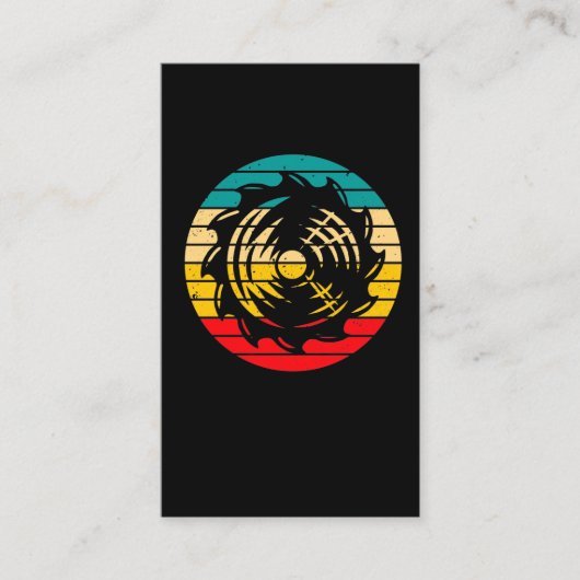 Logger  Saw Blade Woodworker Visitekaartje (Voorkant)