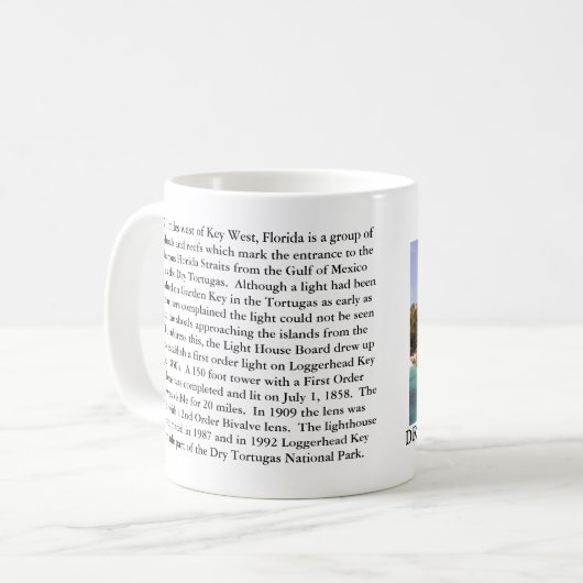 Loggerhead Key Light, Florida Geschiedenis Mok (Voorkant links)