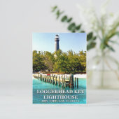 Loggerhead Key Lighthouse, Briefkaart van Florida (Staand voorkant)