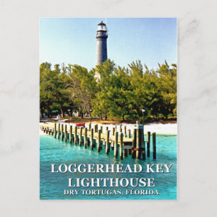 Loggerhead Key Lighthouse, Briefkaart van Florida