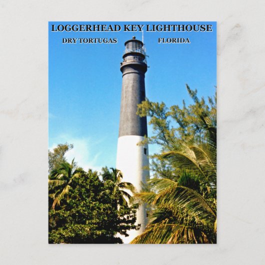 Loggerhead Key Lighthouse, Briefkaart van Florida (Voorkant)