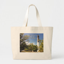 Loggerhead Key Lighthouse, Dry Tortugas Florida Grote Tote Bag