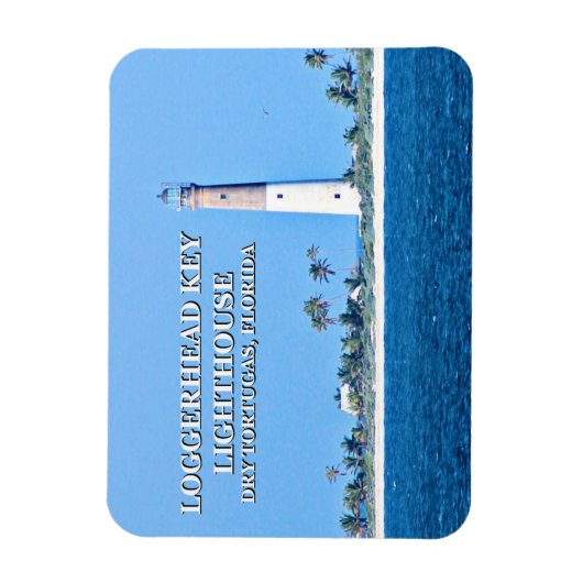Loggerhead Key Lighthouse, Dry Tortugas Florida Magneet (Verticaal)