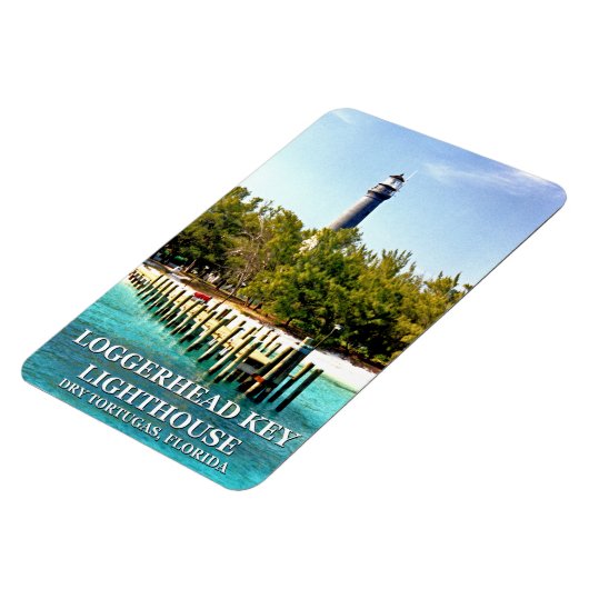 Loggerhead Key Lighthouse, Dry Tortugas Florida Magneet (Linkerzijde)