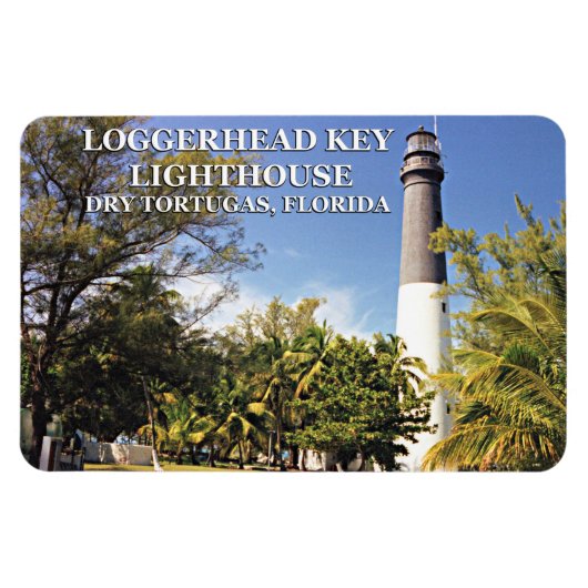 Loggerhead Key Lighthouse, Dry Tortugas Florida Magneet (Horizontaal)