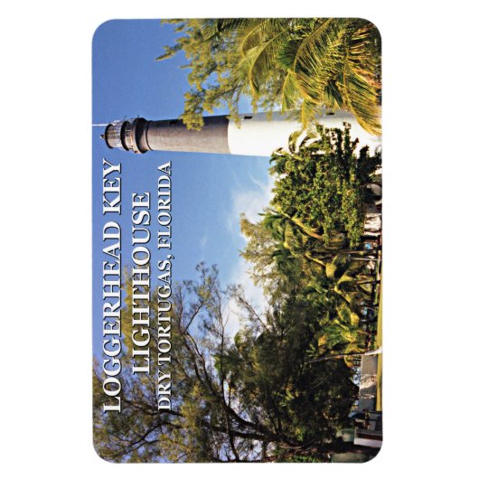 Loggerhead Key Lighthouse, Dry Tortugas Florida Magneet (Verticaal)