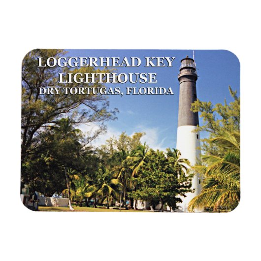 Loggerhead Key Lighthouse, Dry Tortugas Florida Magneet (Horizontaal)