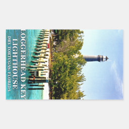Loggerhead Key Lighthouse, Dry Tortugas Florida Rechthoekige Sticker