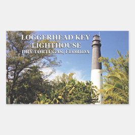 Loggerhead Key Lighthouse, Dry Tortugas Florida Rechthoekige Sticker