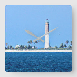 Loggerhead Key Lighthouse, Dry Tortugas Florida Vierkante Klok