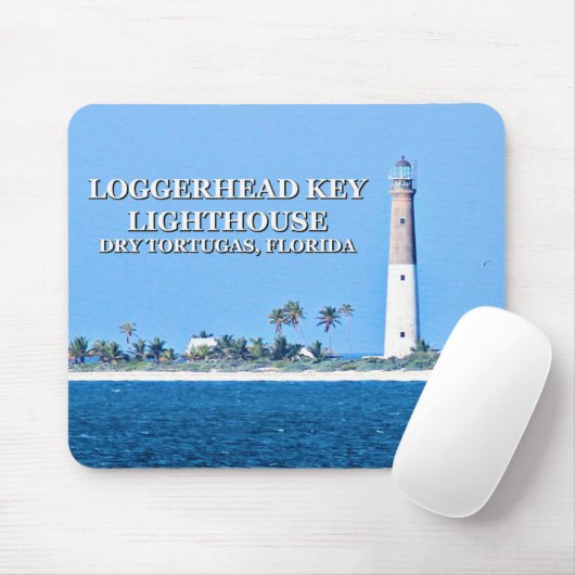 Loggerhead Key Lighthouse, Florida Mousepad Muismat (Met muis)