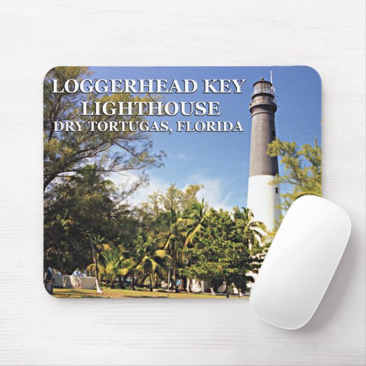 Loggerhead Key Lighthouse, Florida Mousepad Muismat (Met muis)