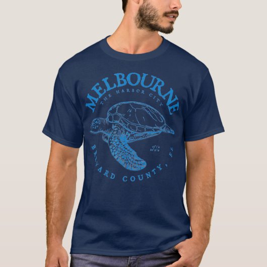 Loggerhead Melbourne Turtle Gift for Florida en T-shirt (Voorkant)