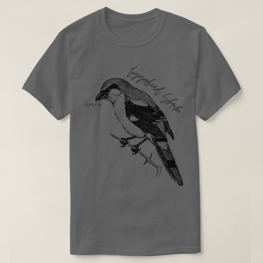 Loggerhead Shrike bird T-shirt (Design voorkant)