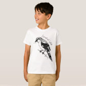 Loggerhead Shrike bird T-shirt (Voorkant volledig)