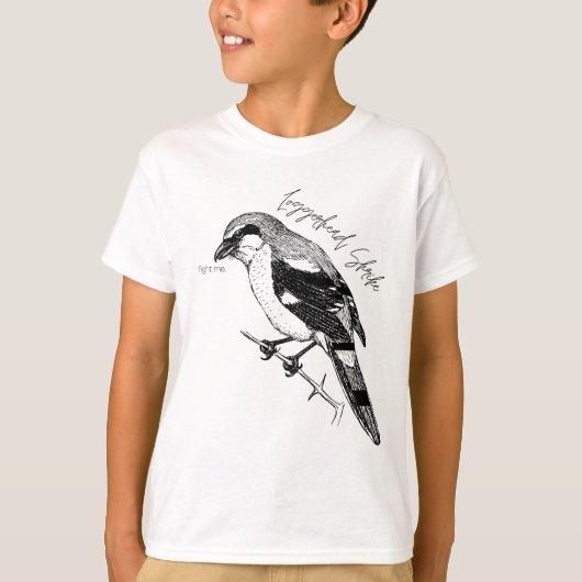 Loggerhead Shrike bird T-shirt (Voorkant)