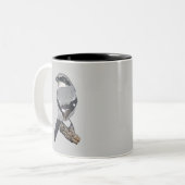 Loggerhead Shrike Tweekleurige Koffiemok (Voorkant links)
