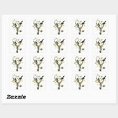Loggerhead Shrike van Audubon Vierkante Sticker (Vel)