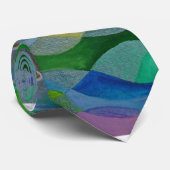 Loggerhead Turtle Colorful Art Stropdas (Opgerold)