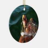 Loggerhead Zee Turtle Artistic Portret Keramisch Ornament (Rechts)