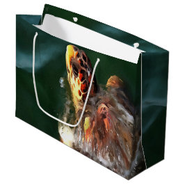 Loggerhead Zee Turtle Artistic Portret Large Cadeautasje