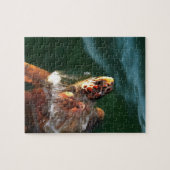 Loggerhead Zee Turtle Artistic Portret Legpuzzel (Horizontaal)