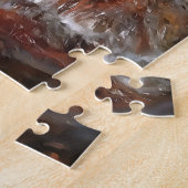 Loggerhead Zee Turtle Artistic Portret Legpuzzel (Zijkant)