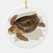 Loggerhead Zee Turtle Ceramic Ornament (Achterkant)