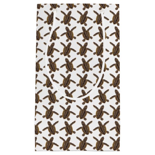 Loggerhead Zee Turtle Hatchling Gift Bag Klein Cadeauzakje (Voorkant)