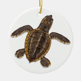 Loggerhead Zee Turtle Hatchling Ornament