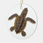 Loggerhead Zee Turtle Hatchling Ornament (Links)