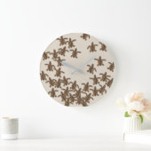 Loggerhead Zee Turtle Hatchlings Wall Clock Grote Klok (Huis)