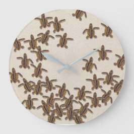 Loggerhead Zee Turtle Hatchlings Wall Clock Grote Klok