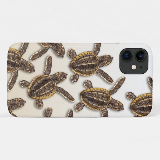 Loggerhead Zee Turtle iPhone Case (Achterkant (horizontaal))