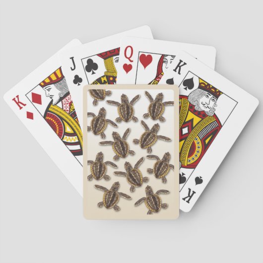 Loggerhead Zee Turtle Pplaykaarten Speelkaarten (Achterkant)