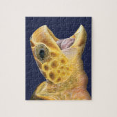 Loggerhead Zee Turtle with Open Mouth Puzzle Legpuzzel (Verticaal)