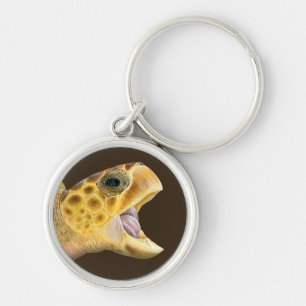 Loggerhead Zee Turtle with Open Mouth Sleutelhange Sleutelhanger