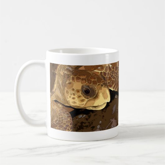 Loggerhead Zee Turtles Grafisch Koffiemok (Links)