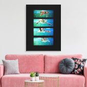 Loggerhead Zeeschildpad Studie Wrapped Canvas Afdruk (Insitu (Woonkamer))