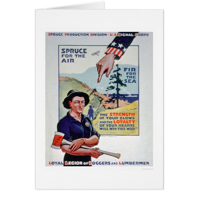 Loggers en lumbermen helpen de oorlogsinspanning ( (Voorkant)