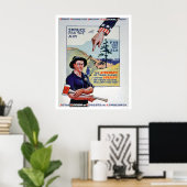 Loggers en lumbermen helpen de oorlogsinspanning ( poster (Thuiskantoor)