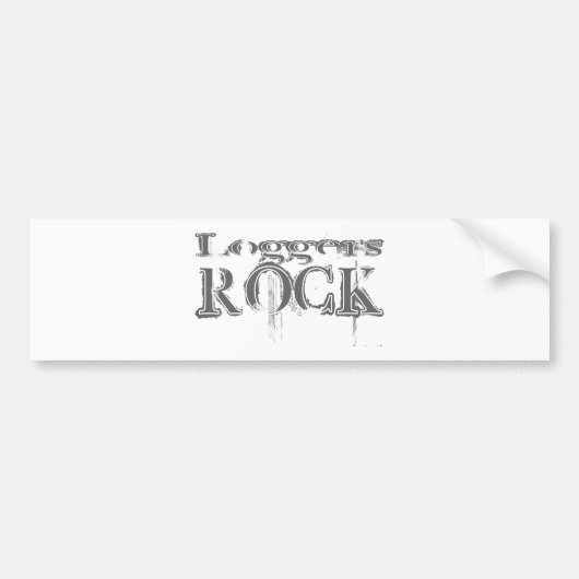 Loggers Rock Bumpersticker (Voorkant)
