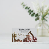 Logging Service Visitekaartje (Staand voorkant)