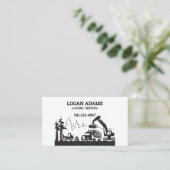 Logging Service Visitekaartje (Staand voorkant)