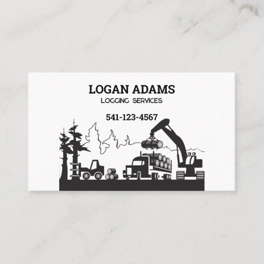 Logging Service Visitekaartje (Voorkant)