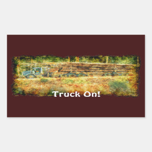 Logging Truck Big Rig Driver Sticker Series