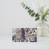 Logging Truck Hauling Wood Forestry Mill Visitekaartje (Staand voorkant)