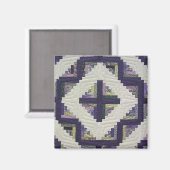 Loghut Quilt Magneet (Voorkant / Achterkant)