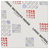 Logic Matrices in Boolean Logic Geek Humor Stof (Close Up)